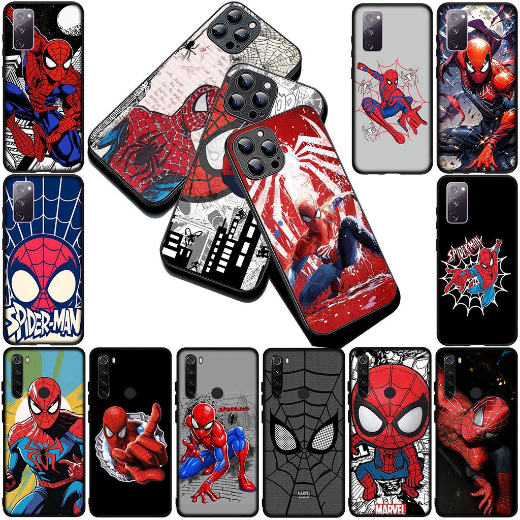 Phone Cover for Motorola Moto G22 G23 G32 G53 G60 G72 G64 G20 G8 G9 Plus Power E13 E20 E32 Case Spiderman Marve Spider Man