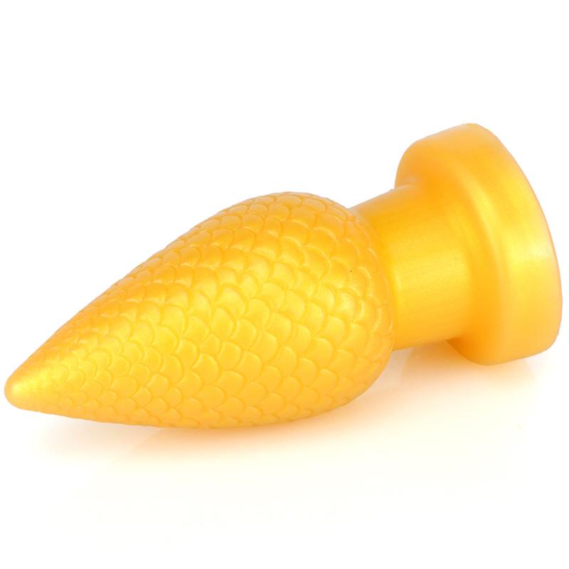 Golden Pine Cone Butt Plug Masturbation Stick Backyard Butt Plug Sex Toys Backyard Big Butt Plug