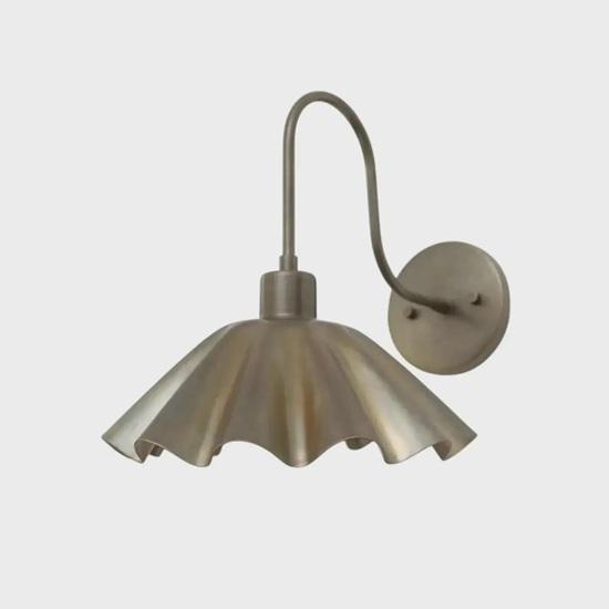 

30.48 Cm Brass Flower Wall Sconce Handmade Retro Lighting Fixture Entryways, Hallways, Bedrooms, Office, Home Decor Gift