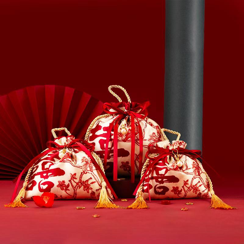 Elegant Wedding Candy Gift Handbag: High-End Handheld Sugar Box