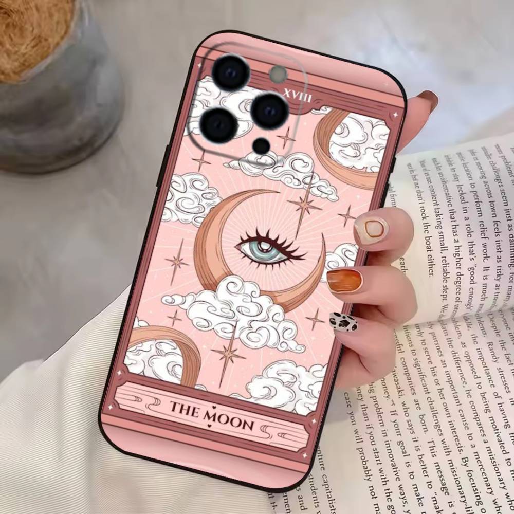 Moon Star S-Sun Tarot   Phone Case Silicone Soft For IPhone 17 16 15 14 13 12 11 X XR Plus Pro Max Plus