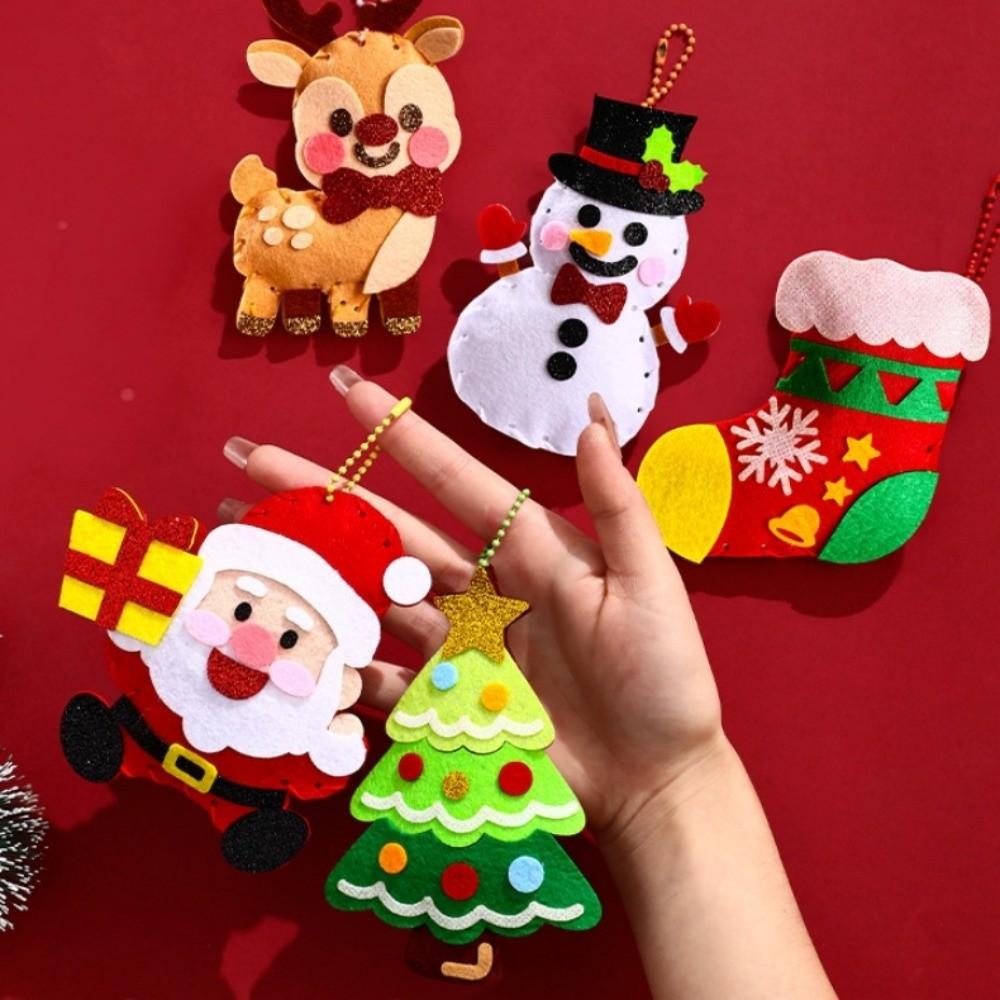 Christmas Tree Xmas Non-Woven Charms Christmas Stocking Christmas Toy DIY Christmas Pendant Party