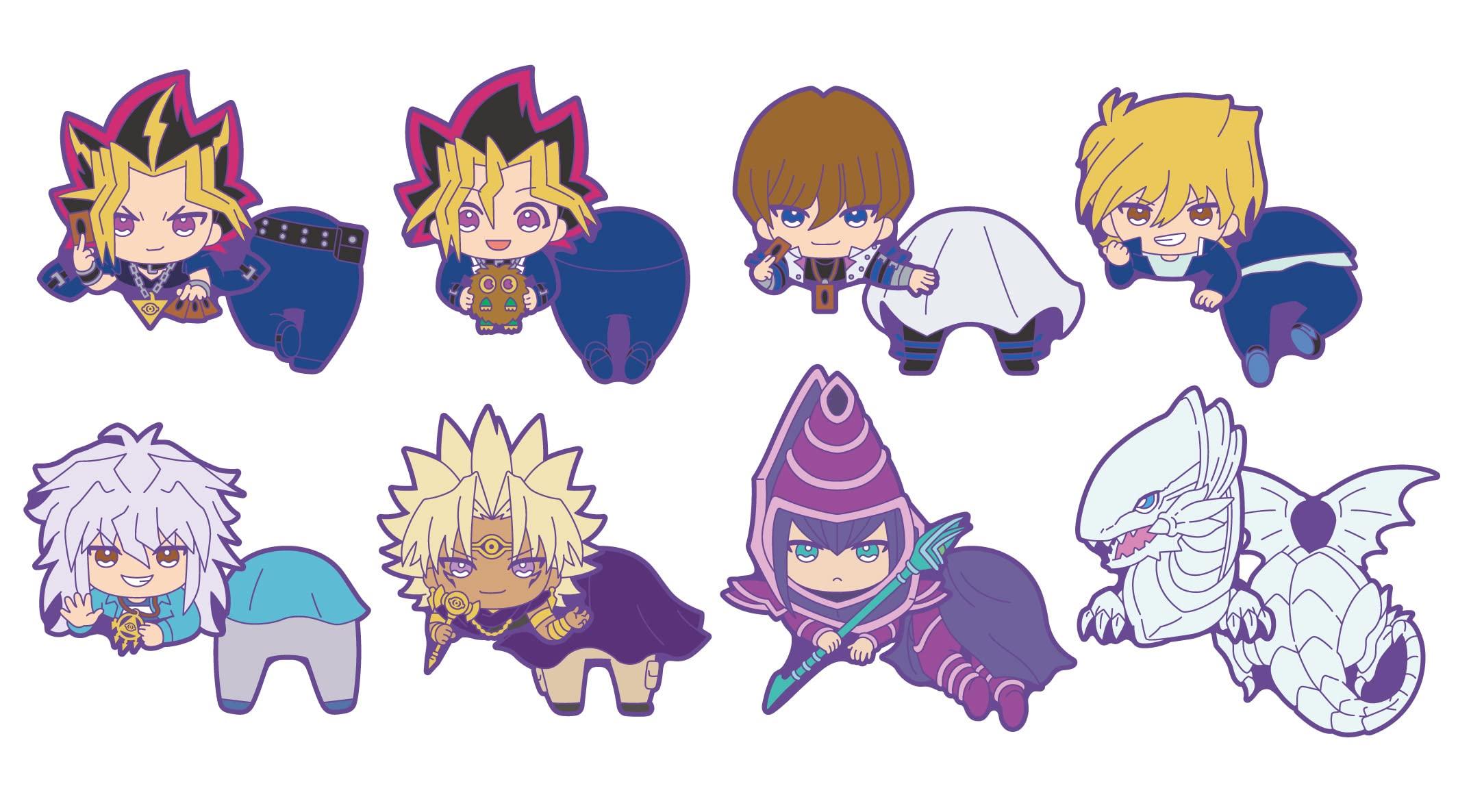 

ENSKY Yu-Gi-Oh! Duel Monsters Ride-On Rubber Clips, Box of 8