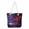 Starry Sky Print Thick Rope Single-shoulder Beach Bag 7229 CLE