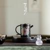 Hand-Painted Kesi Peony Ceramic Teapot: New Chinese Style, Retro High-Pot for Exquisite Tea Brewing