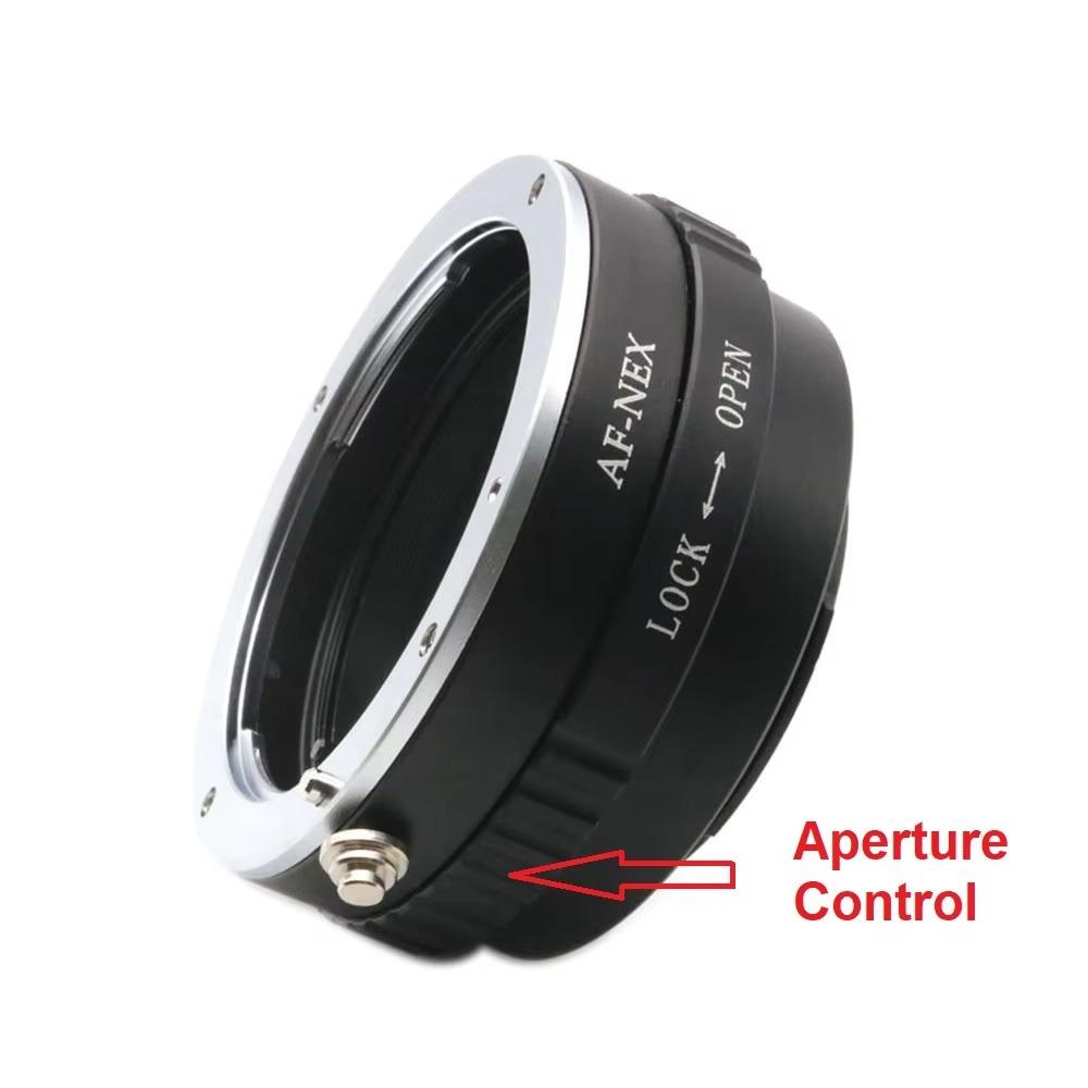 Lens Mount Adapter Ring Af-nex For Sony A / Minolta Ma Mount Dslr Lenses To Sony E-mount Mirrorless Cameras Nex, A6000, A7, A9, A1 - Af -aperture Cont