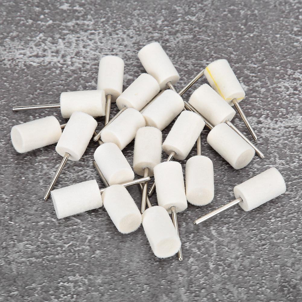 20pcs 2.35mm Shank Wool Polishing Buffing Wheel Grinding Head Jewelry Polishing Tool Accessory
