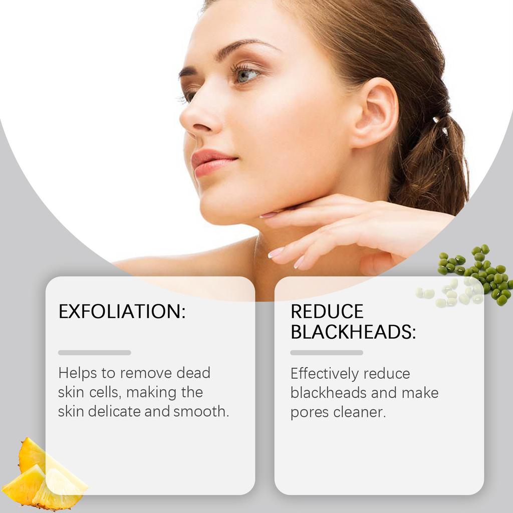 EELHOE Enzyme Face Powder Wash Skin Oil Control Clean Facial Pores Remove Blackheads and Pimples Enzyme Face Cleansing Powder
