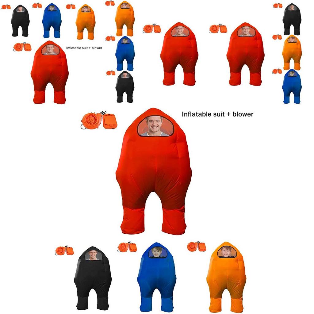 Costum Gonflabil Among Us Ton Neutru Pentru Adulți Și Copii