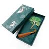5 Pcs/Set Creative Book Markers Metal Reading Bookmarks Leaf Shape Page Markers Chinese Style Bookmarks for Book Lovers
