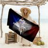 Soccer Player Action Beach Towel Quick-Dry Soft Microfiber Comfortable Lightweight