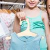 ABMH-Wooden Kids Hangers, 40Pcs Baby Coat Hanger For Clothes 9In Kids Baby Toddler Children Wooden Hangers, For Clothes&Pants