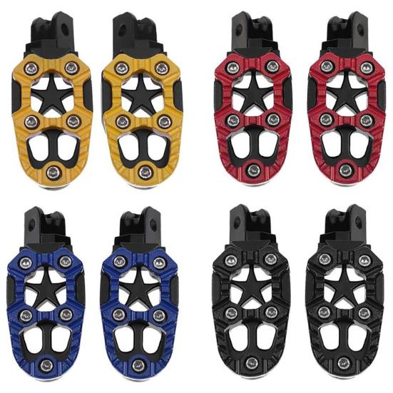 2 Adet Evrensel Metal Off-road Motosiklet Motosiklet Ayak Dayama Ayak Peg Pedalları
