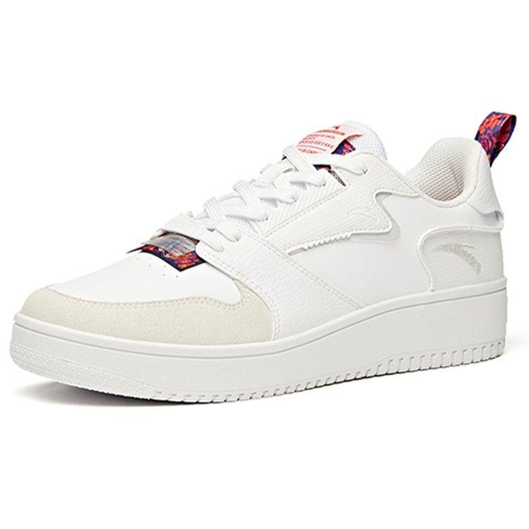 Anta Thick Sole Trendy Low Top Skate Shoes Men sneaker White Red 912118018-2