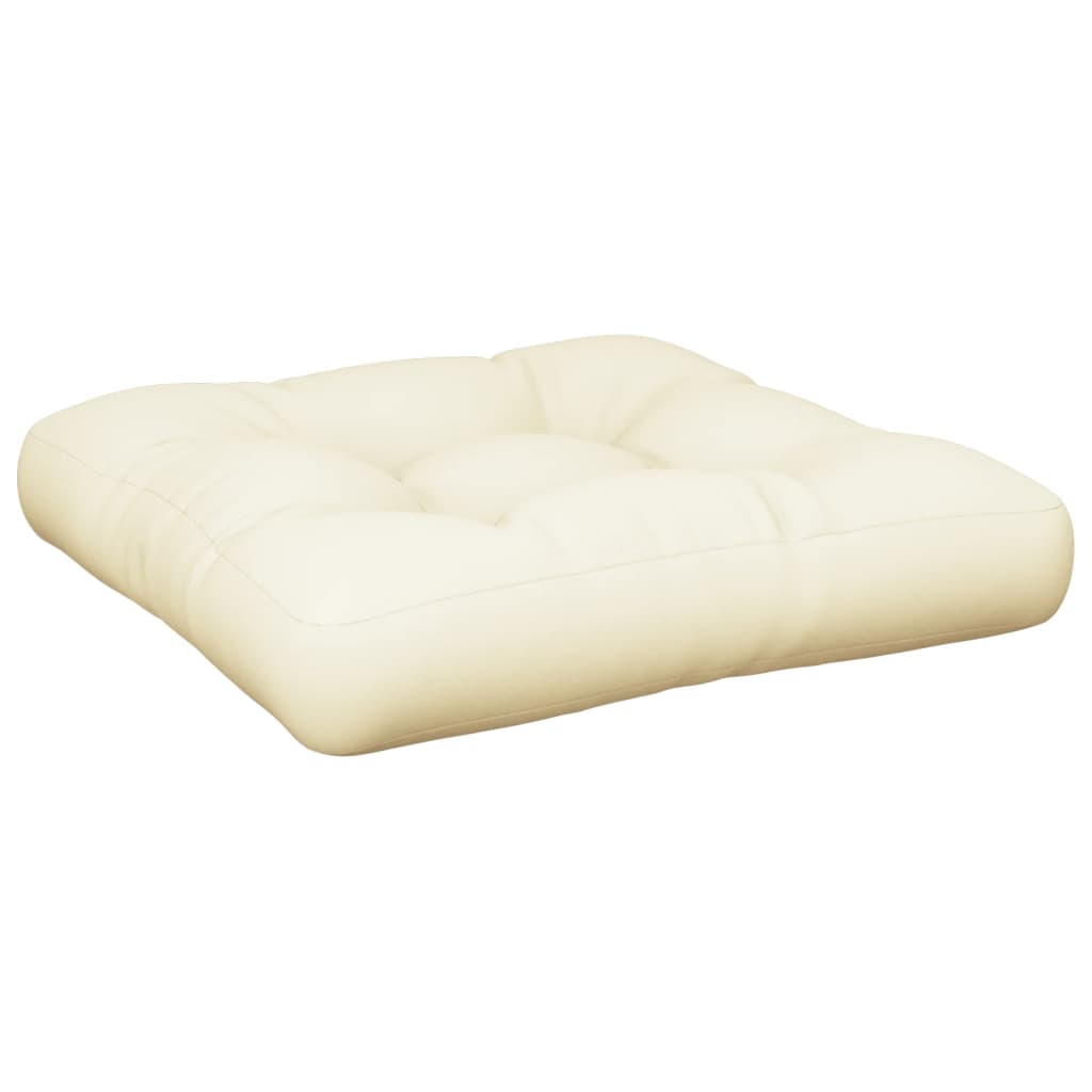 Vidaxl Pallet Cushions, 2 Pcs, Cream, Fabric