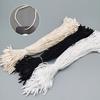 100PC Loop Tie Fasteners Clothing Accessories Plastic Tag DIY White Black String Snap Lock Pin Hang Tag Cotton Rope