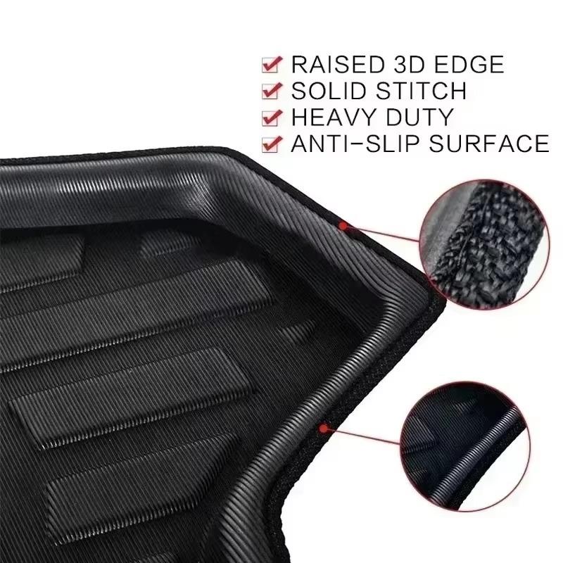 Trunk mat For Range Rover Sport L320 2005 2006-2013 Rear Trunk Boot Liner Mat Cargo Anti-Slip Waterproof Anti-Dirty Carpets Pad