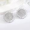 Eleganti Orecchini Pendenti Geometrici Con Zirconia Cubica Per Matrimonio E Abbigliamento Serale