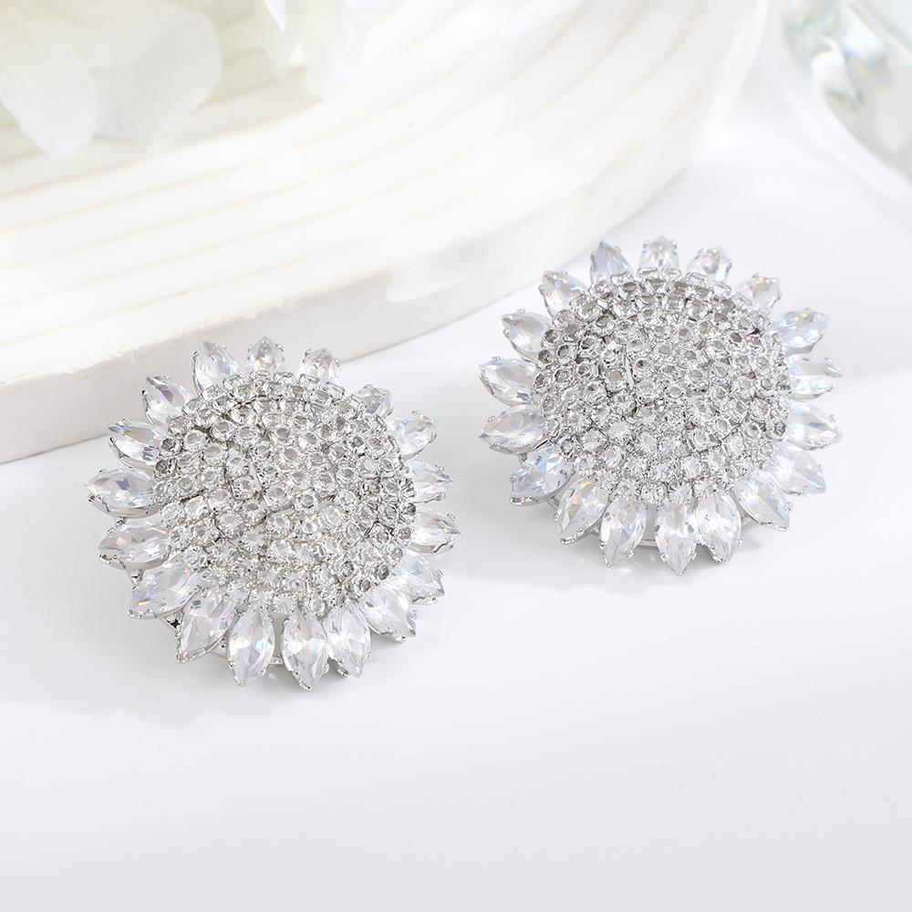 Eleganti Orecchini Pendenti Geometrici Con Zirconia Cubica Per Matrimonio E Abbigliamento Serale