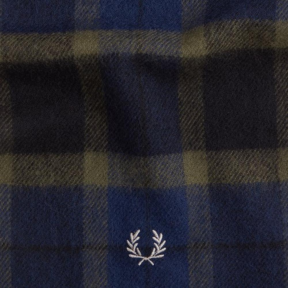 Fred Perry Unisex Lambswool Tartan Scarf Cfpu2336141 T88