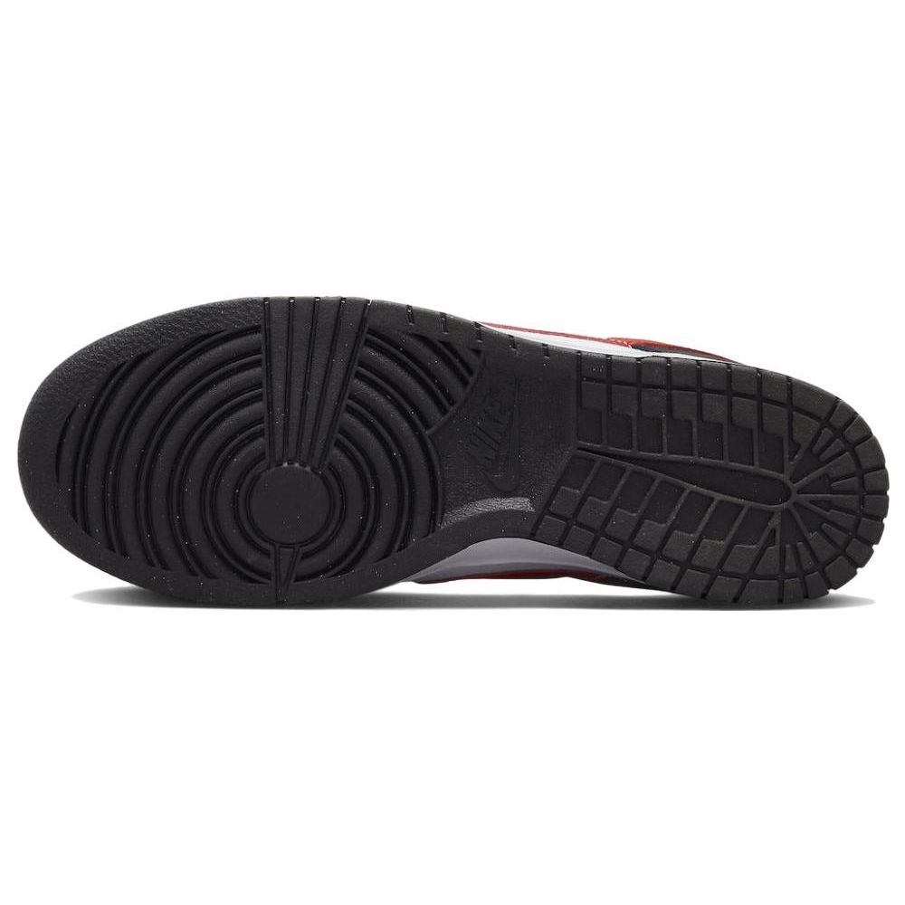 Nike Dunk Low Black White Red Men Sneakers University-Red FB3354-001