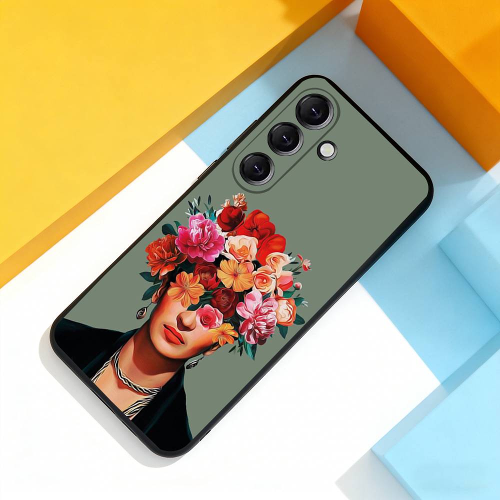 F-Fridas Art K-Kahlo Cool For Samsung Galaxy A 22,71,53,52,51,72,73,5G,Note,J7,8,9 Phone Case Soft Black Cover