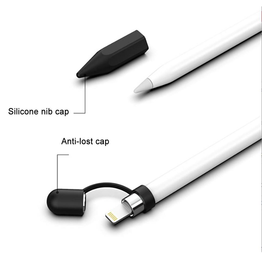Silicone World Silicone Pen Case For Apple Pencil 1 Compatible For iPad Tablet Touch Pen Protective Sleeve Anti-lost Pen Cap