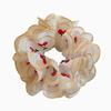 Melodio Embroidery Cherry Lace Scrunchies, Flower Shape Cloth Elastic Hair Bands, Exquisite Hair Tie