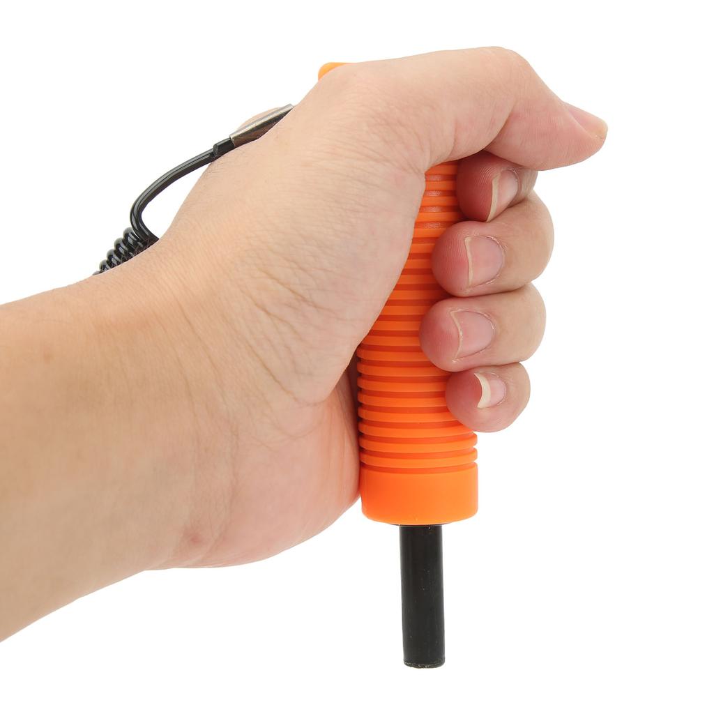 Ice Fishing Safety Pick Stainless Steel Orange Retractable Ice Awls for Outdoor Winter