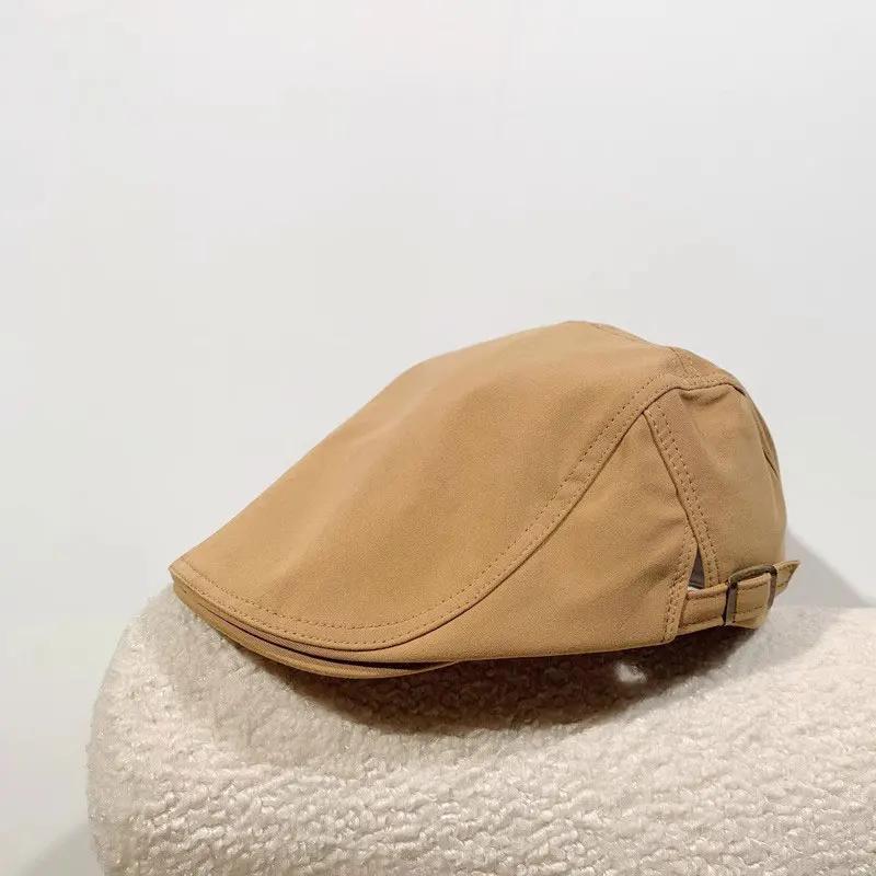 

Retro Solid Color Beret Hats for Women Japanese Spring Summer Cotton Forward Hats Fashion Lady Newsboy Caps 55-59cm