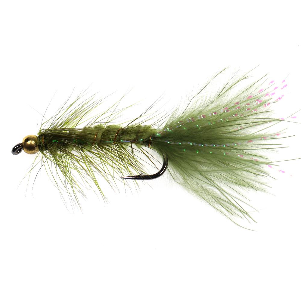 Force Eight Ge Fly Fishing Hook with Copper Head Tinsel for Trout, Salmon, Bass, Asp, Pike