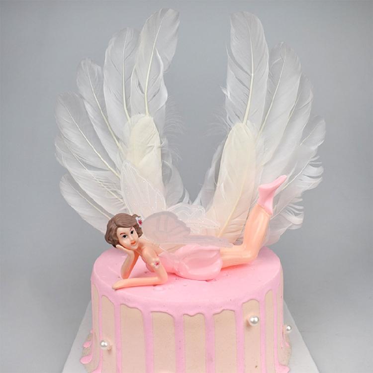 Romantic Fairies Figurines Angel Ornaments for Xmas Cake Topper Home Decor 3Pack