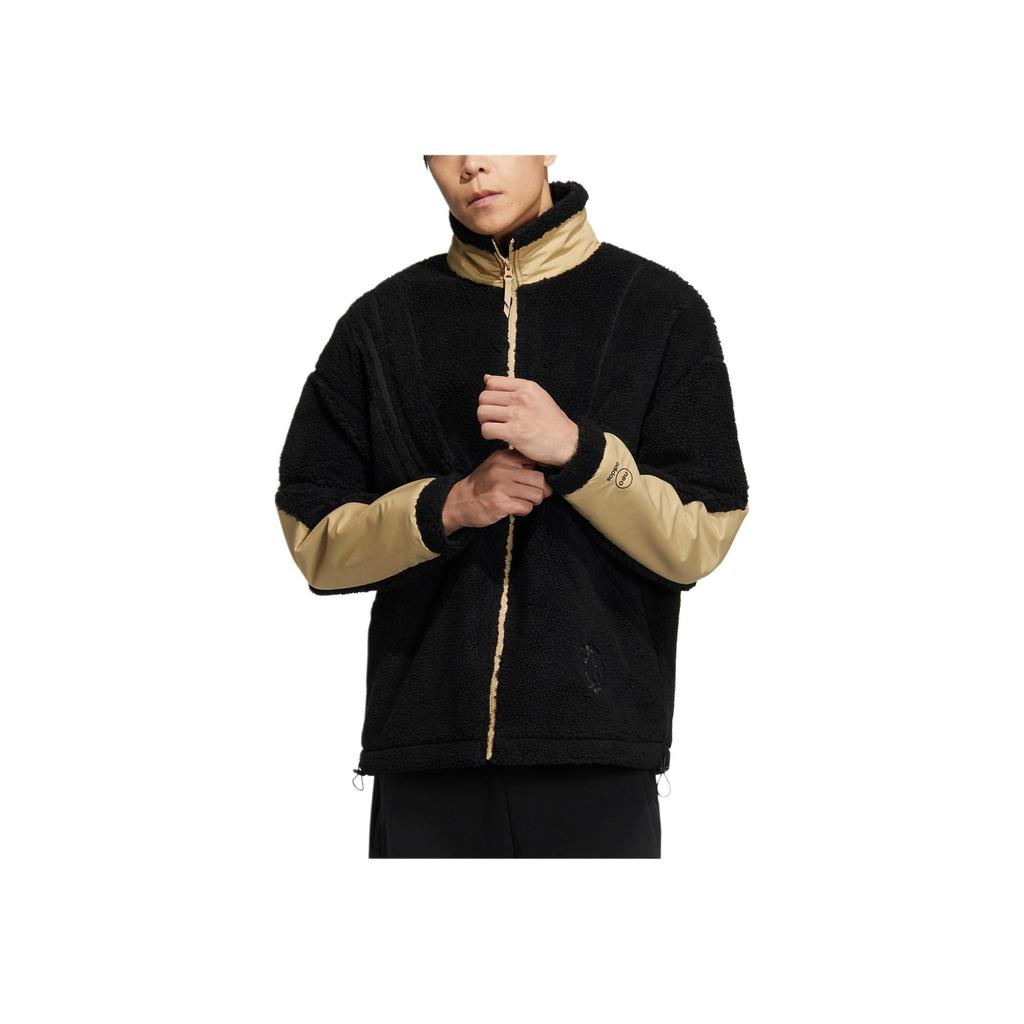 Adidas Neo Haftowany Wzór Królika Stójka Kurtka Unisex Kurtki Czarna IQ1580