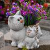 Succulent Planter Silicone Molds Cat Flower Pots Epoxy Resin Mould for DIY Candle Holder Pen Holder Vase Mold Home Decor