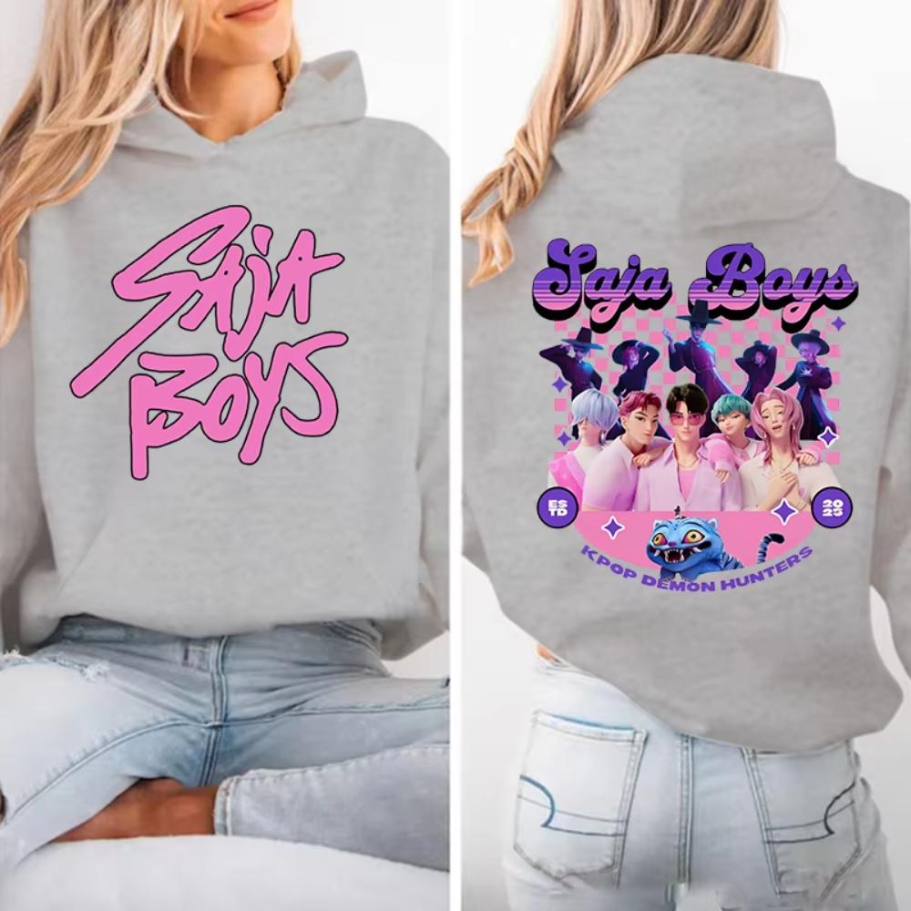 

Women s Men Winter Autumn Fashion Kpop Demon Hunters Hooded Casual Long Sleeve Saja Boys Women Hoodie Sweatshirts Loose Pullover XL