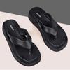 Women's Slippers Outdoor Summer Genuine Leather  Flip-flops Women Anti-skid Trend Pinch Beach Slides Ladies