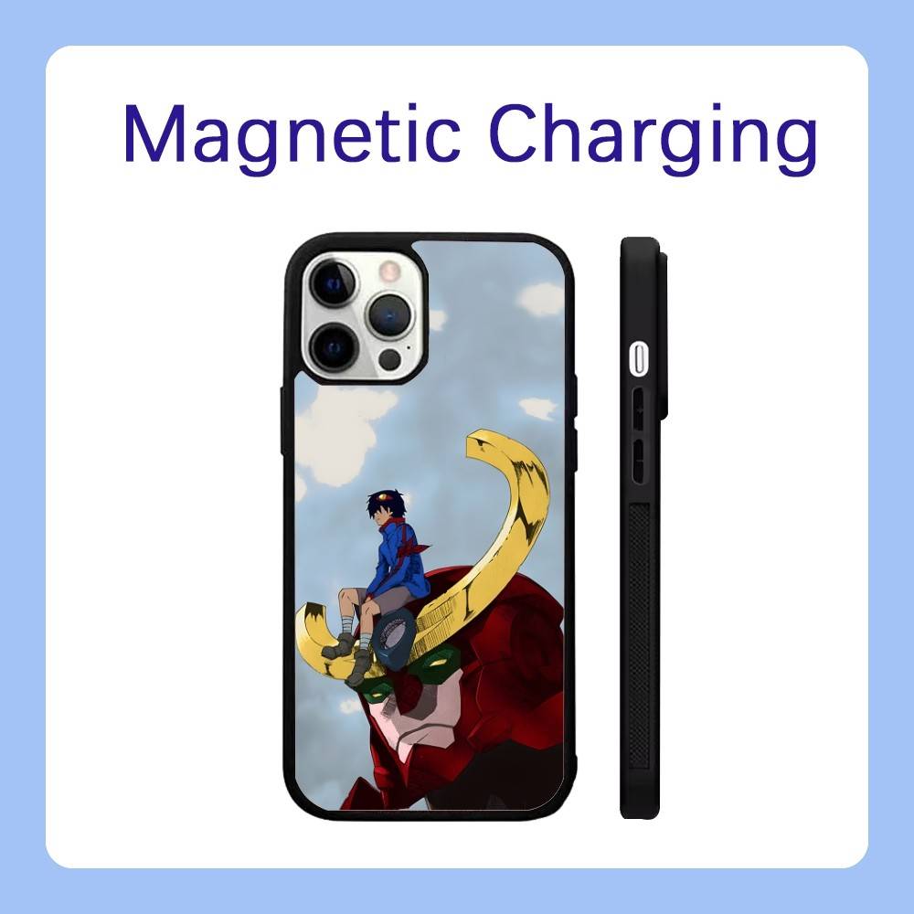 Custodia per Telefono Anime G-Gurren Lagann Per iPhone 17,16,15,14,13,12,11,Pro,Max,Plus,Air,Mini,SE Ricarica Wireless Magnetica Magsafe
