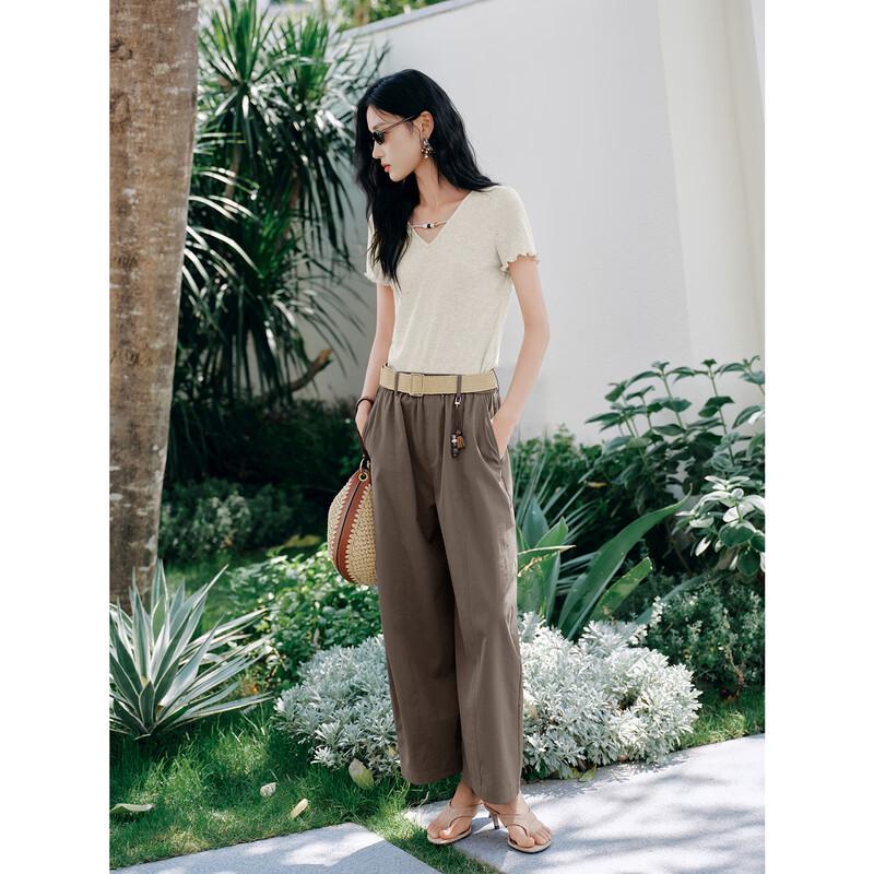 JUZI ANNACAU Damen Sommer Cropped Ballonhose