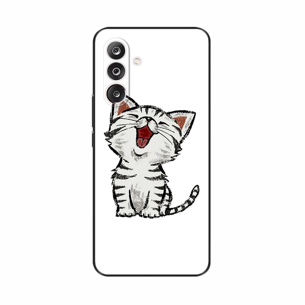 For Samsung M36 5G Case M366B Cute Flowers Cat Painted Shockproof Silicone Back Cover For Samsung Galaxy M36 M35 M34 Phone Cases