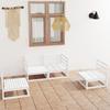 Garden Furniture Set 4 Pcs  Solid Pine Wood