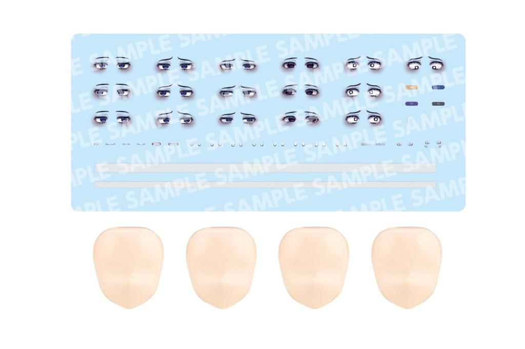 Kotobukiya Sousai Shojo Teien Customized Face Decal Set 16 Approximately 18mm Tall Scale Plastic Model (KOTOBUKIYA) & Vol. [Ama Design] 1/10