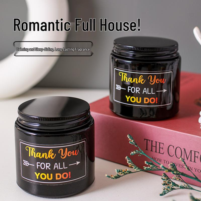 Black Bottle Soy Scented Candle – Romantic Birthday Party Favor and Decorative Ornament