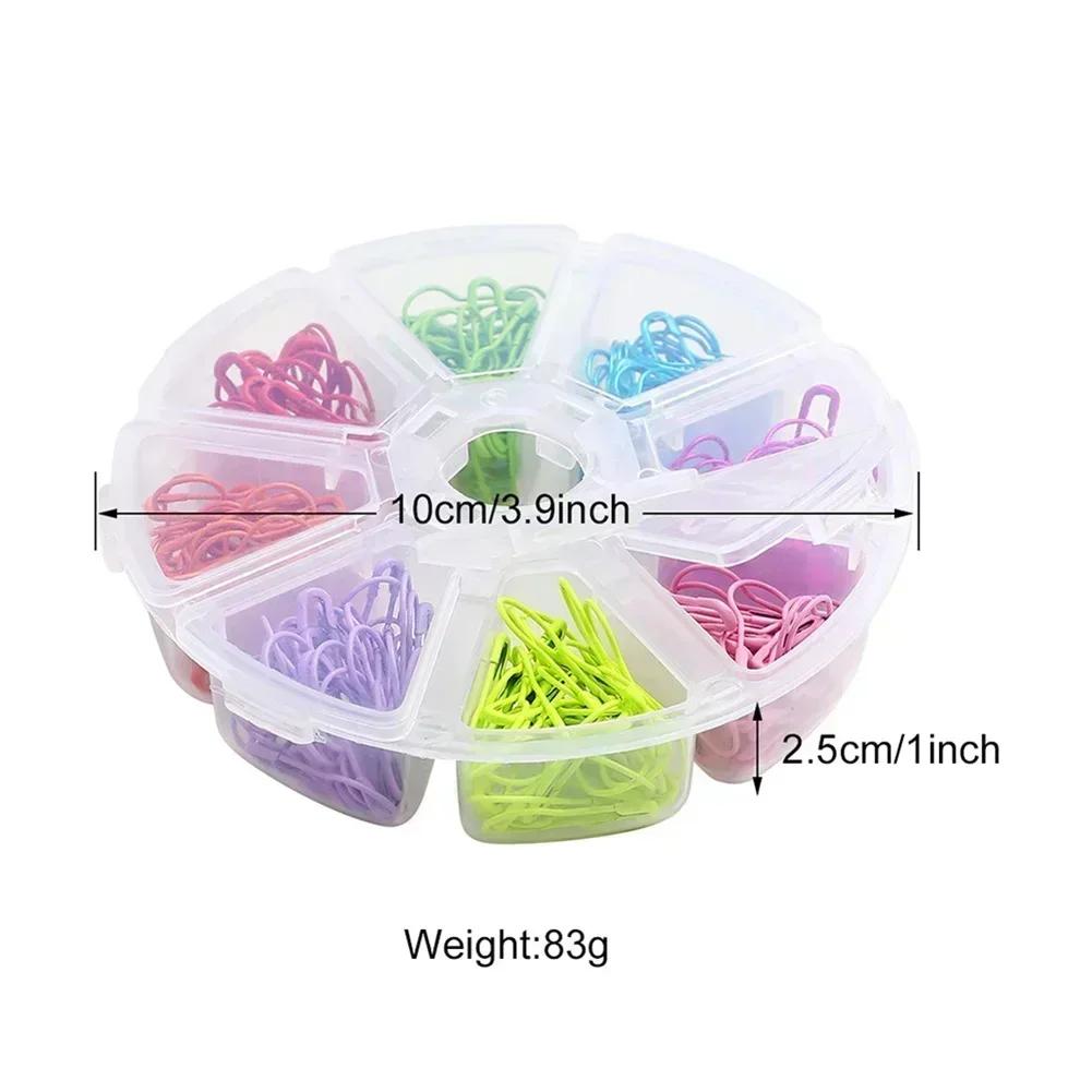 Creative Mixed Color Gourd-Shaped Safety Pin Knitting Tool Cross Stitch Pin For Home Crafts Sewing Accessory