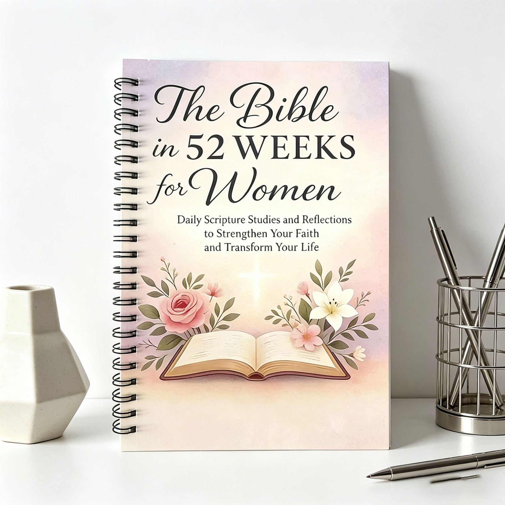 52-Week Story & Planning Workbook: Spiral Bound Notebook for Annual Goals