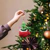 Cartoon Style Green Monster Christmas Tree Hanging Ornament For Home And Car