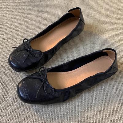 Retro Shallow-mouthed Single Shoes Women's Flat Versatile Shoes Super Soft Ballet Shoes