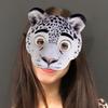 EVA Animal Mask Leopard Tiger Plush Mask Creative Halloween Mask  Costume Props
