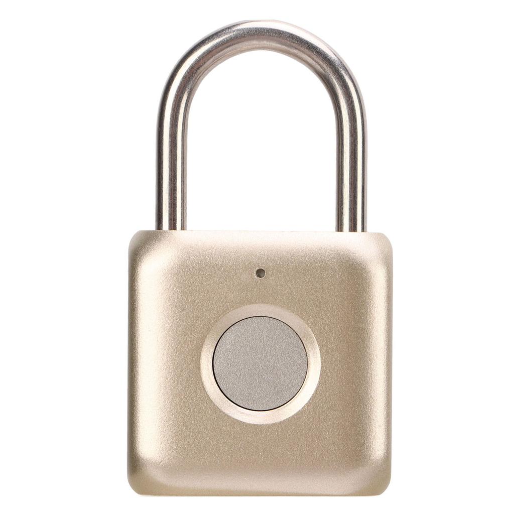 Fingerprint Padlock IPX2 Waterproof Smart Keyless Biometric Thumbprint Lock for Locker Backpack Suitcase