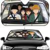 Anime M-Mob Psycho 100 Sun Visor Reusable Aluminum Foil Car Windshield Sun Visor UV Protector Heat Insulation Cover Shade