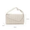 New design pleated bag OEM microfiber cosmetic dinner bag trendy portable small bag plus